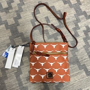 Dooney & Bourke Orange Crossbody Bag with Geometric Design